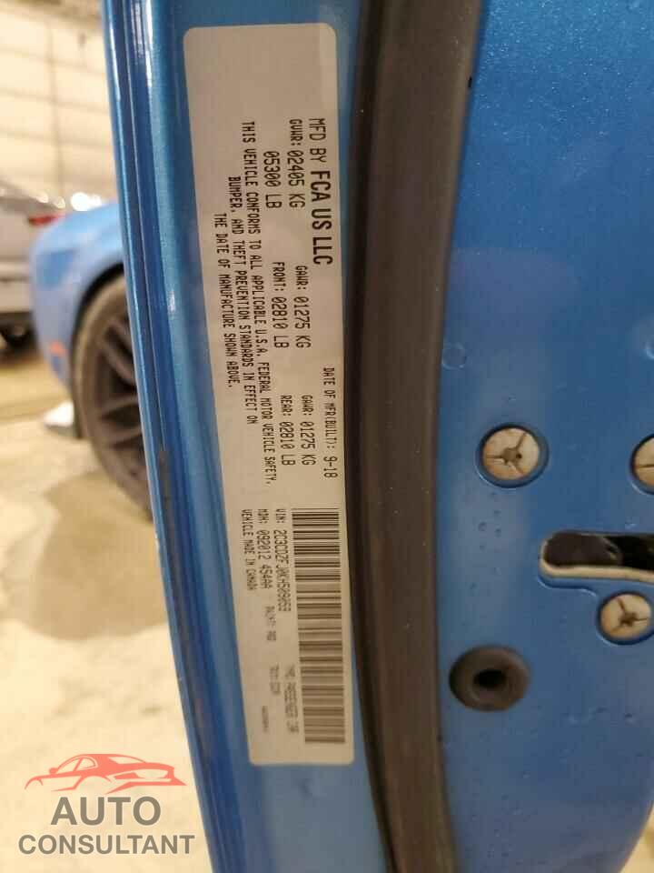 DODGE CHALLENGER 2019 - 2C3CDZFJ0KH509059