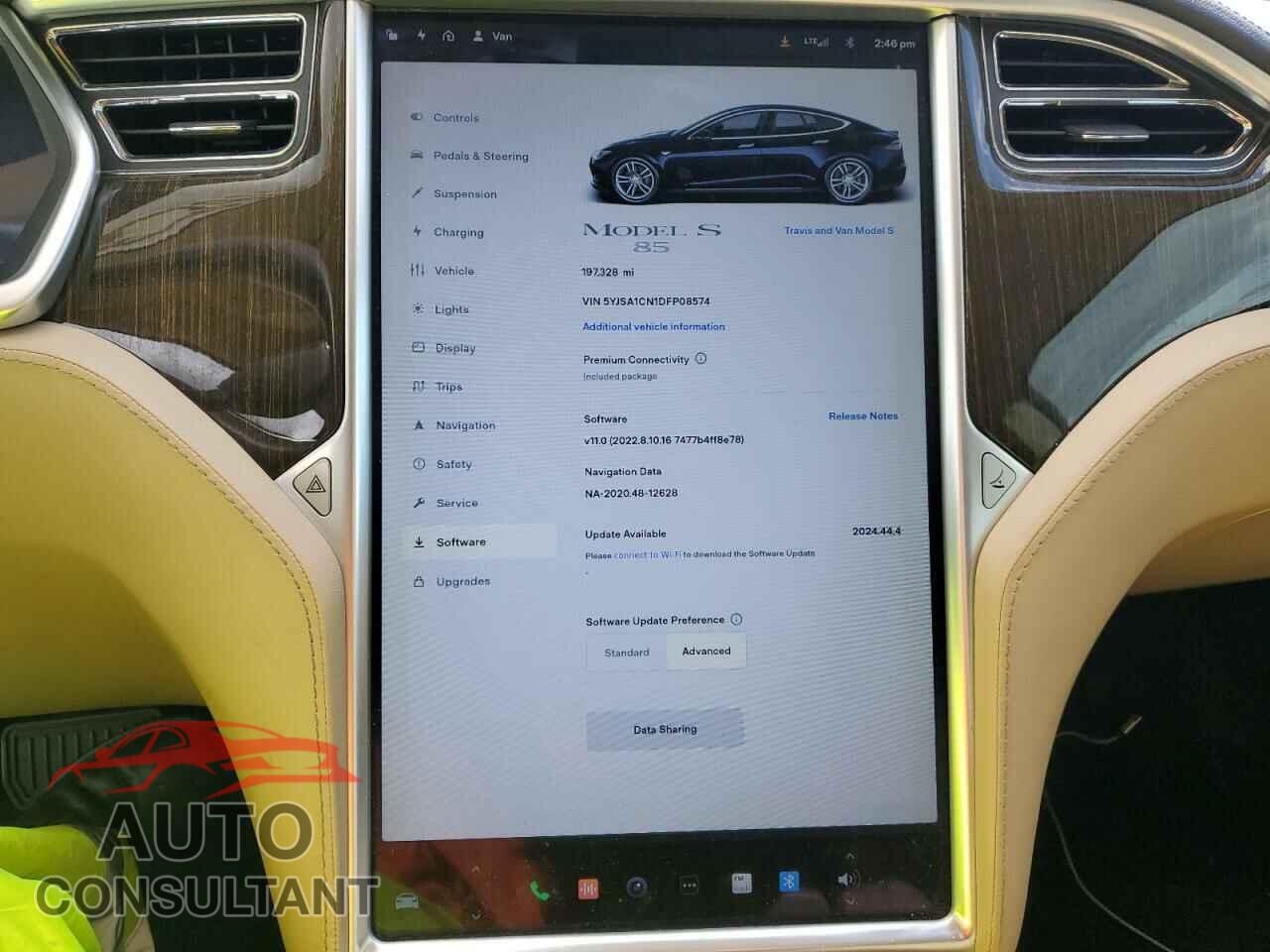 TESLA MODEL S 2013 - 5YJSA1CN1DFP08574