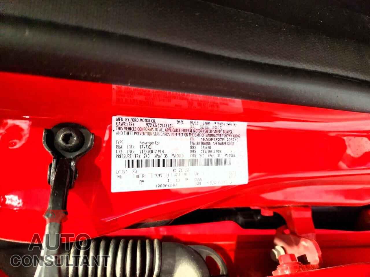 FORD FOCUS 2015 - 1FADP3F27FL293710
