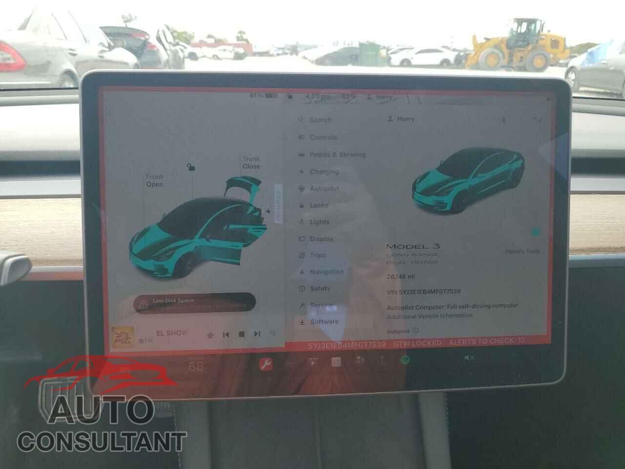 TESLA MODEL 3 2021 - 5YJ3E1EB4MF077539
