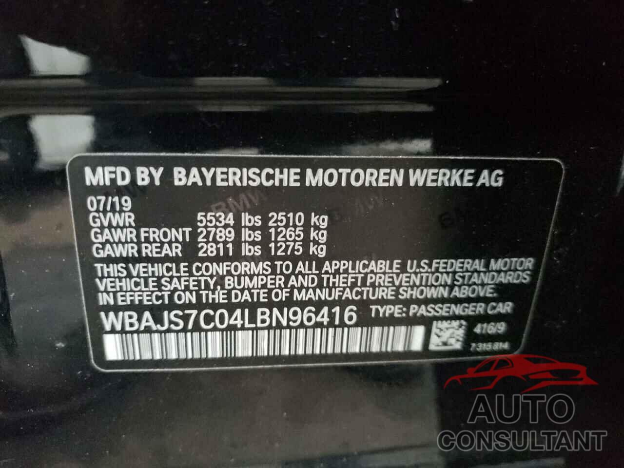 BMW M5 2017 - WBAJS7C04LBN96416