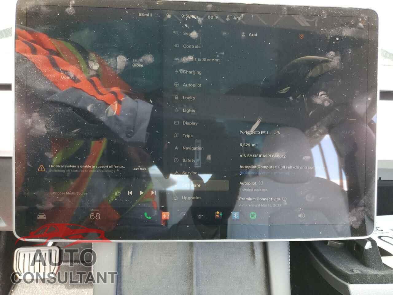 TESLA MODEL 3 2023 - 5YJ3E1EA2PF646612