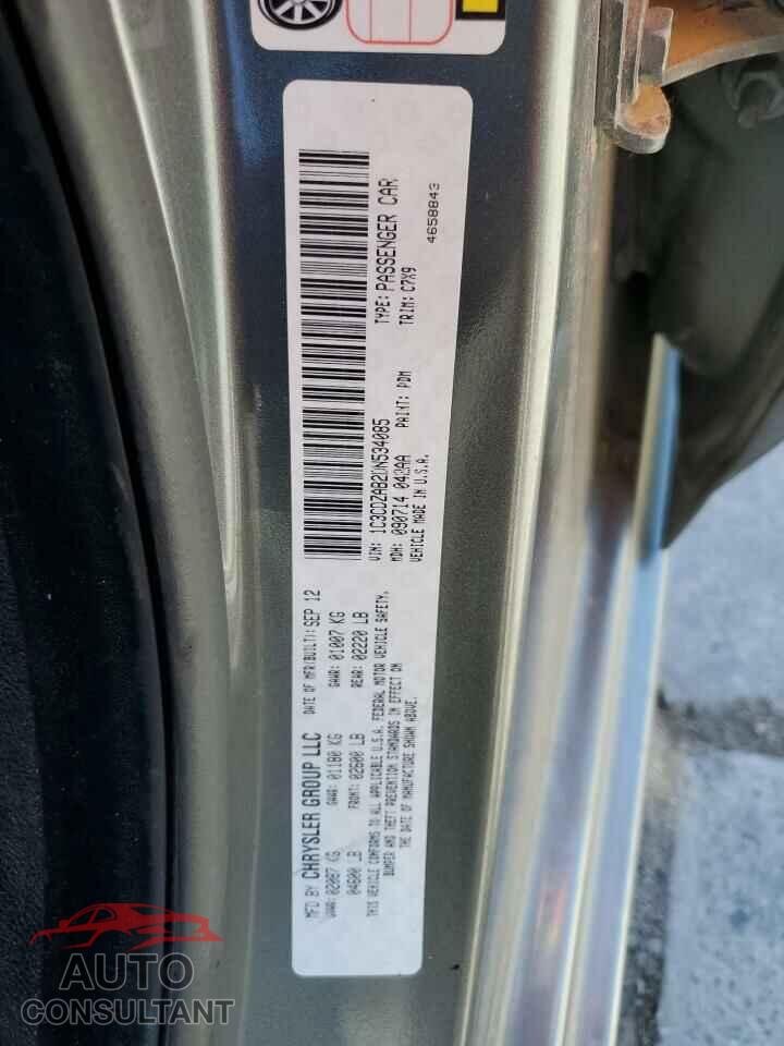DODGE AVENGER 2013 - 1C3CDZAB2DN534085