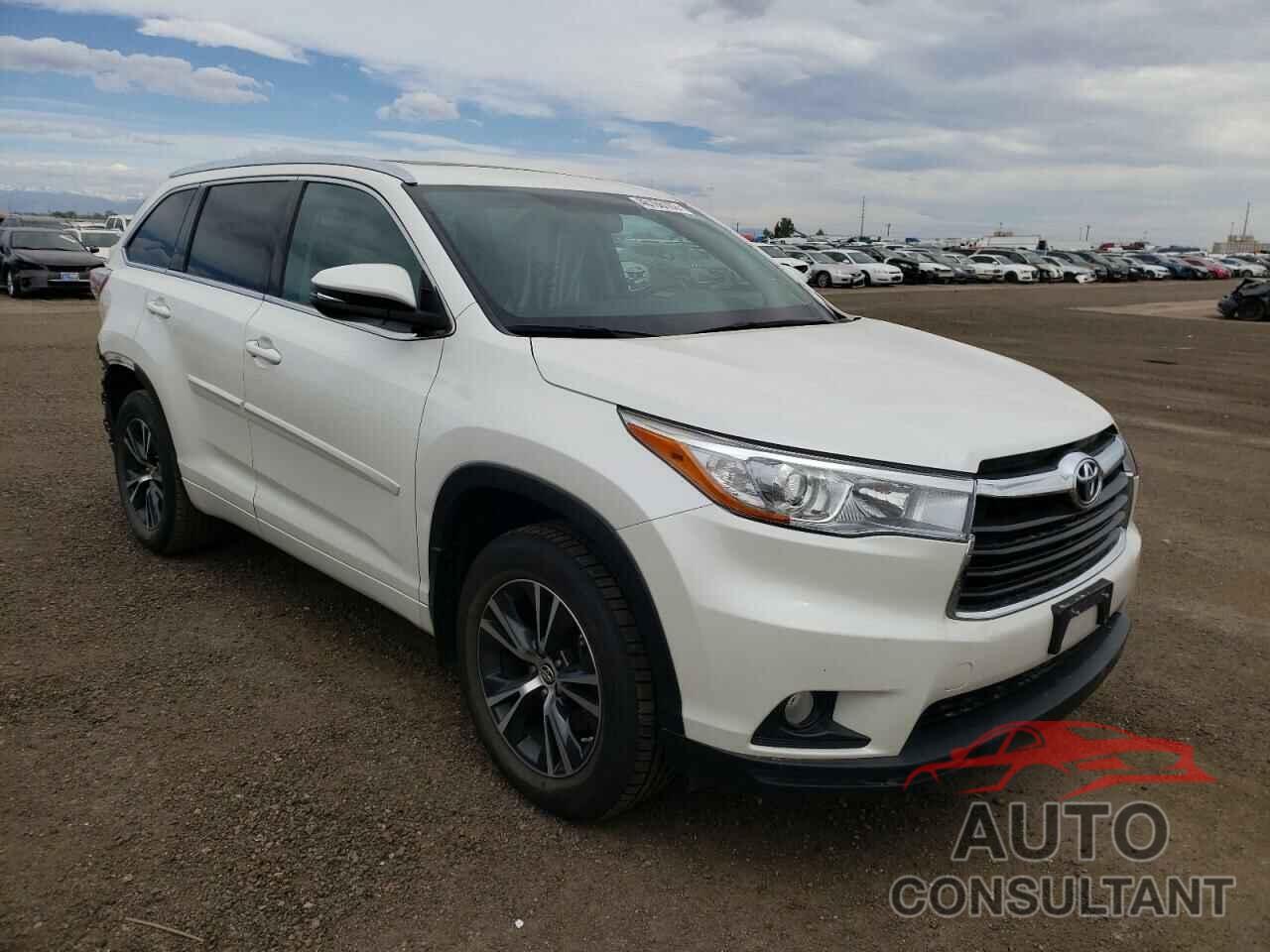 TOYOTA HIGHLANDER 2016 - 5TDJKRFH0GS254332