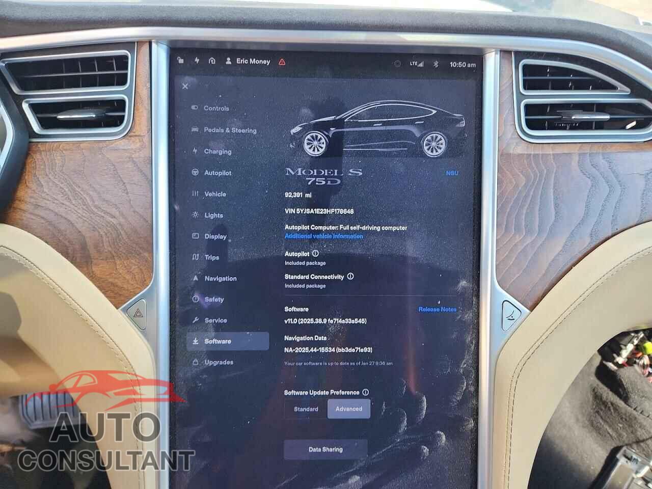 TESLA MODEL S 2017 - 5YJSA1E23HF178648