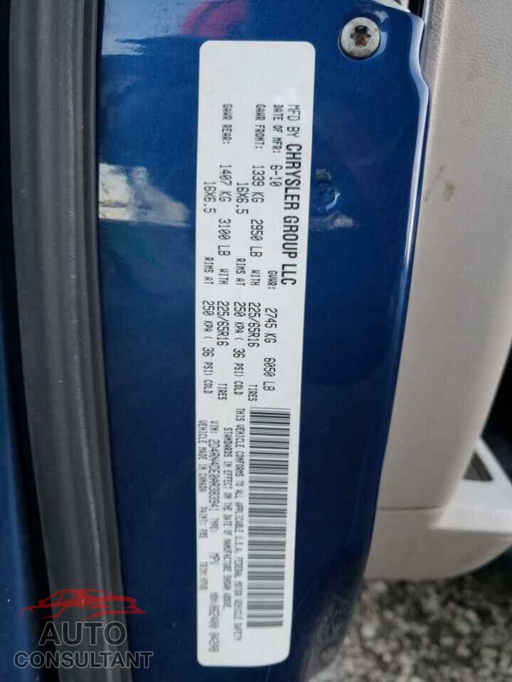 DODGE CARAVAN 2010 - 2D4RN4DE0AR383941