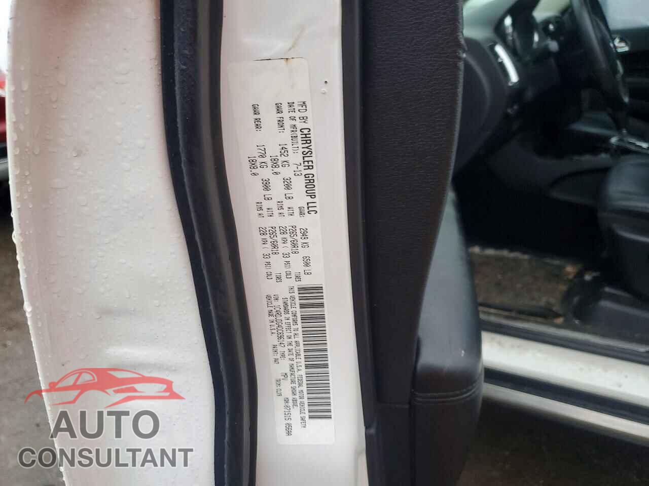 DODGE DURANGO 2013 - 1C4RDJDG4DC696147