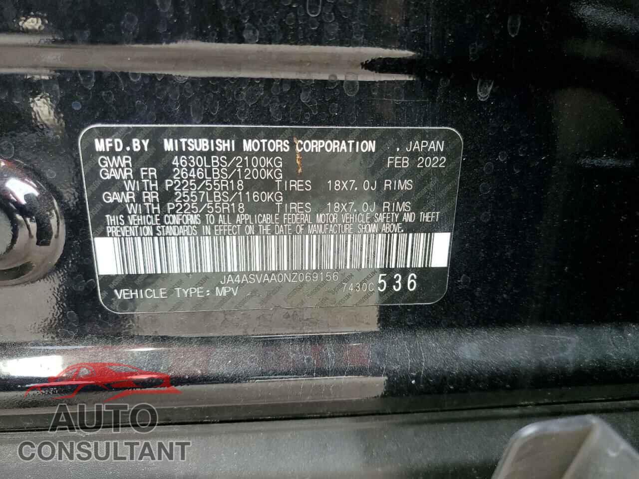 MITSUBISHI ECLIPSE 2022 - JA4ASVAA0NZ069156