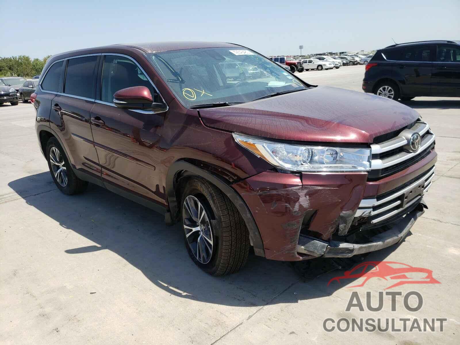 TOYOTA HIGHLANDER 2019 - 5TDZZRFH7KS334671