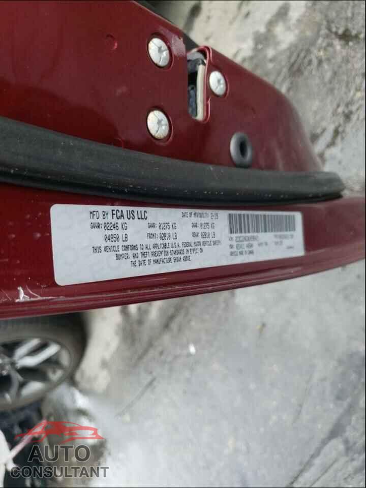 DODGE CHALLENGER 2019 - 2C3CDZAG3KH596421