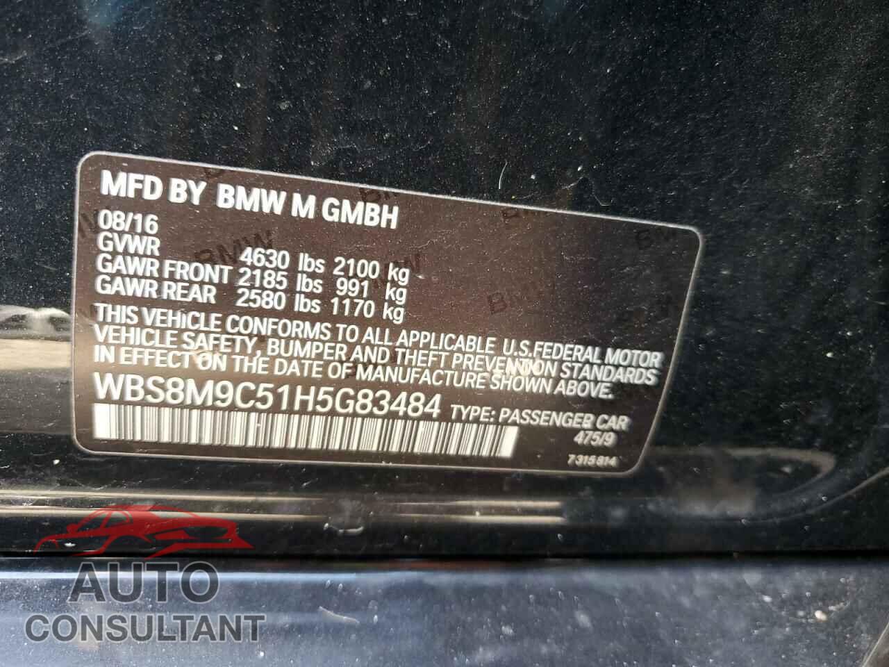 BMW M3 2017 - WBS8M9C51H5G83484
