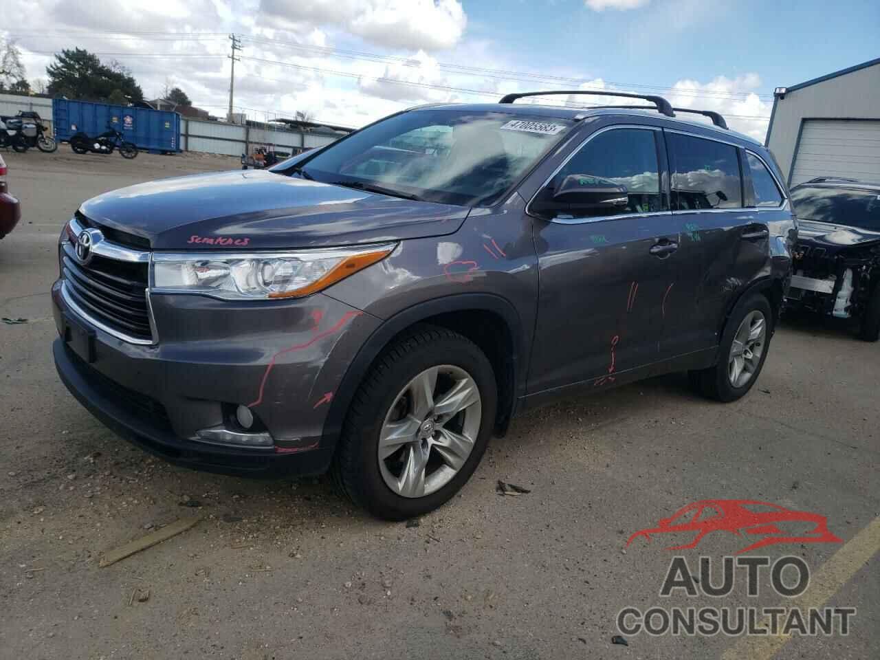 TOYOTA HIGHLANDER 2015 - 5TDDKRFH3FS105554