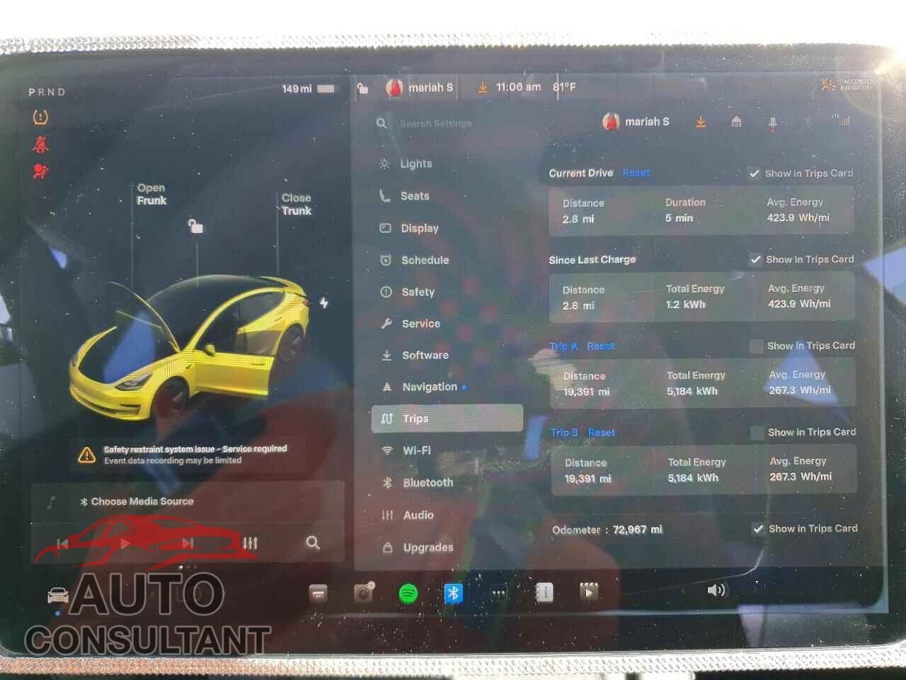 TESLA MODEL 3 2021 - 5YJ3E1EA9MF029719