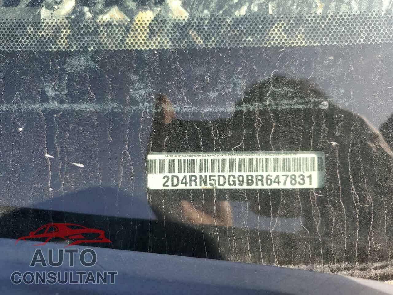 DODGE CARAVAN 2011 - 2D4RN5DG9BR647831