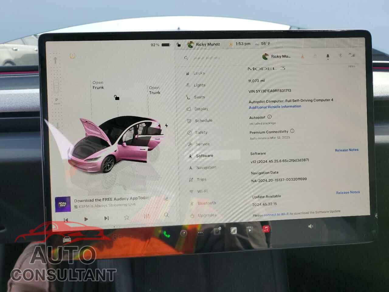TESLA MODEL 3 2024 - 5YJ3E1EA9RF831713