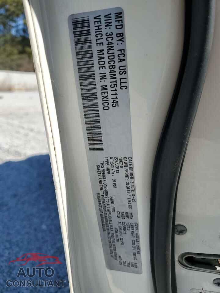 JEEP COMPASS 2021 - 3C4NJDCB4MT511145