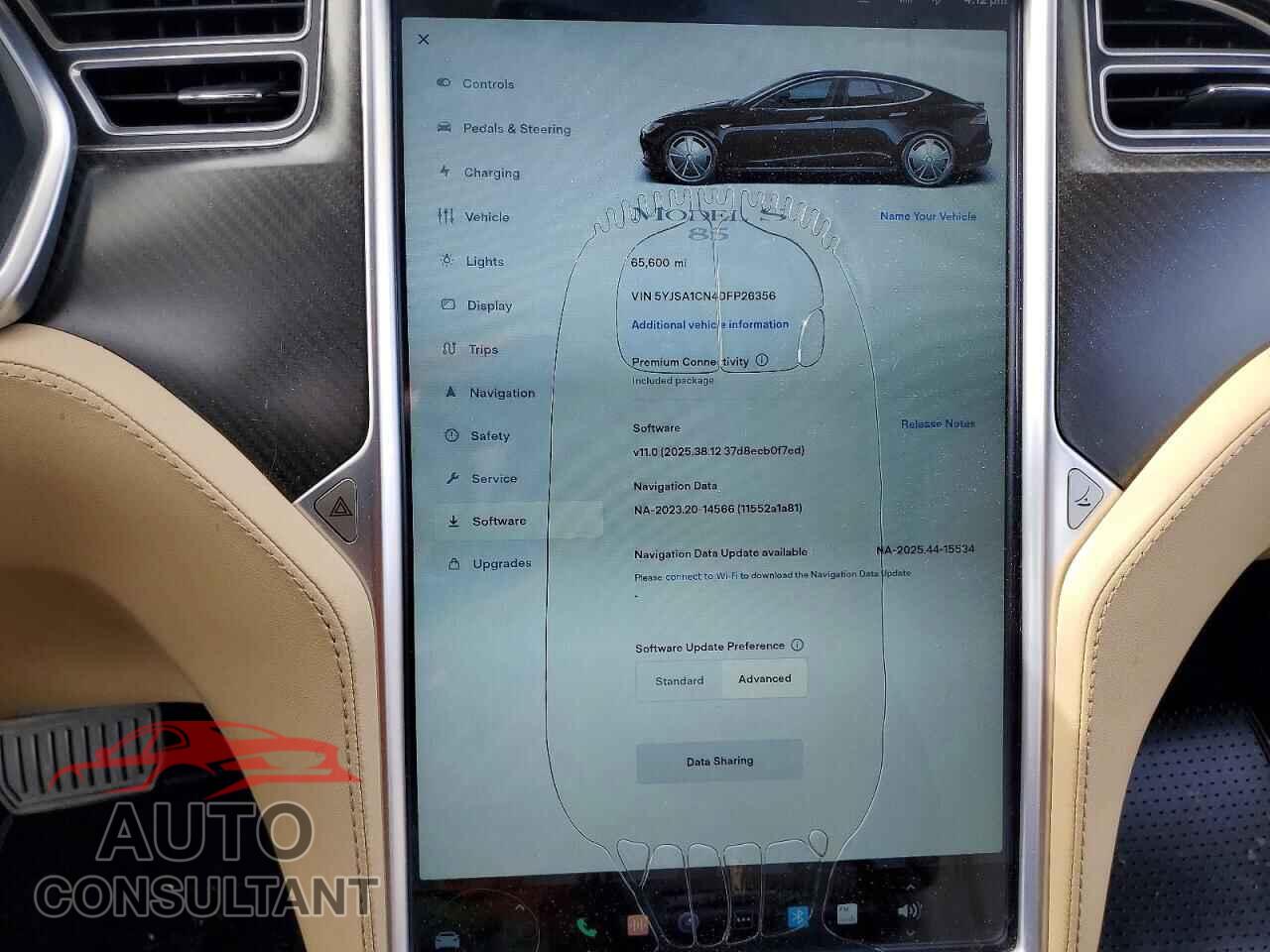 TESLA MODEL S 2013 - 5YJSA1CN4DFP26356