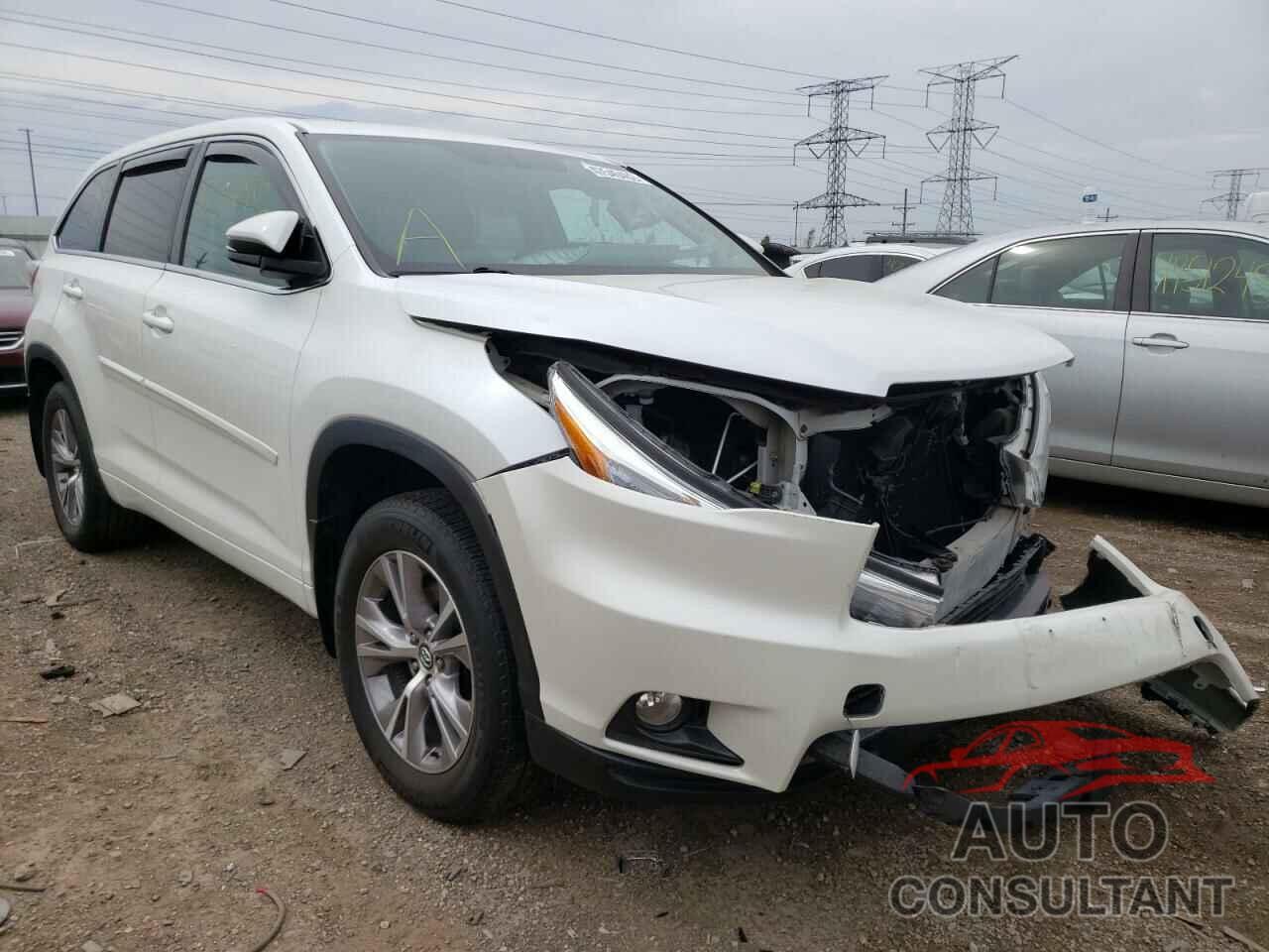 TOYOTA HIGHLANDER 2016 - 5TDBKRFH8GS307413