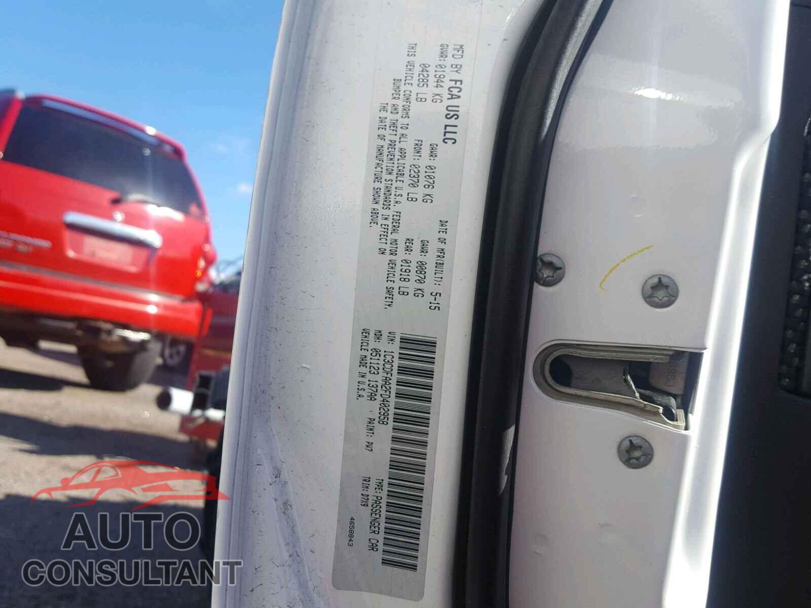 DODGE DART 2015 - 1C3CDFAA2FD402958