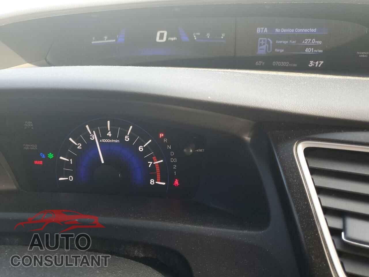 HONDA CIVIC 2013 - 19XFB2F87DE079984