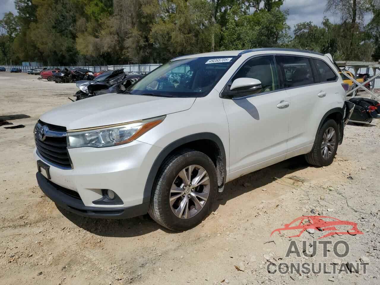 TOYOTA HIGHLANDER 2015 - 5TDJKRFH4FS140378