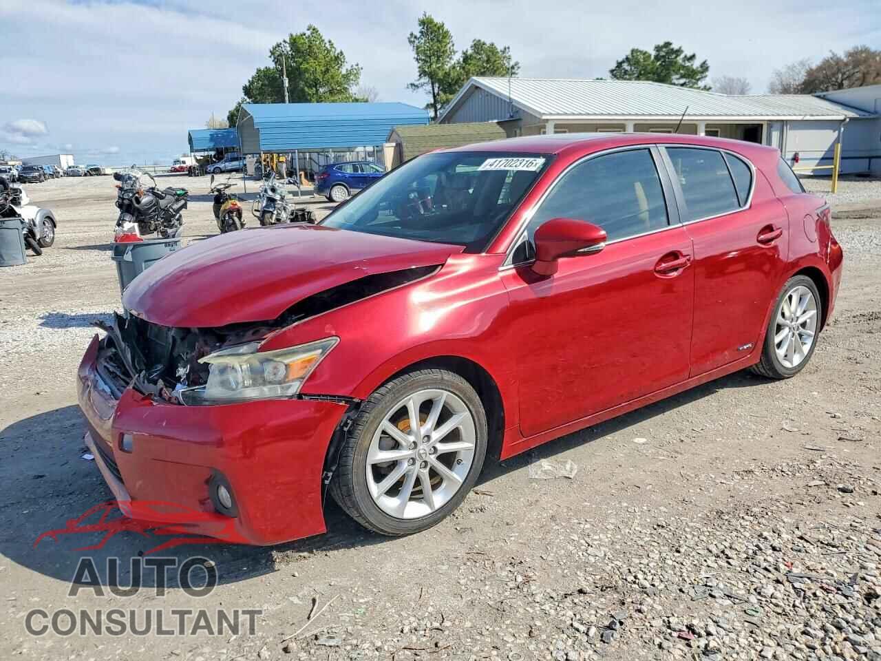 LEXUS CT 200 2012 - JTHKD5BH6C2113147