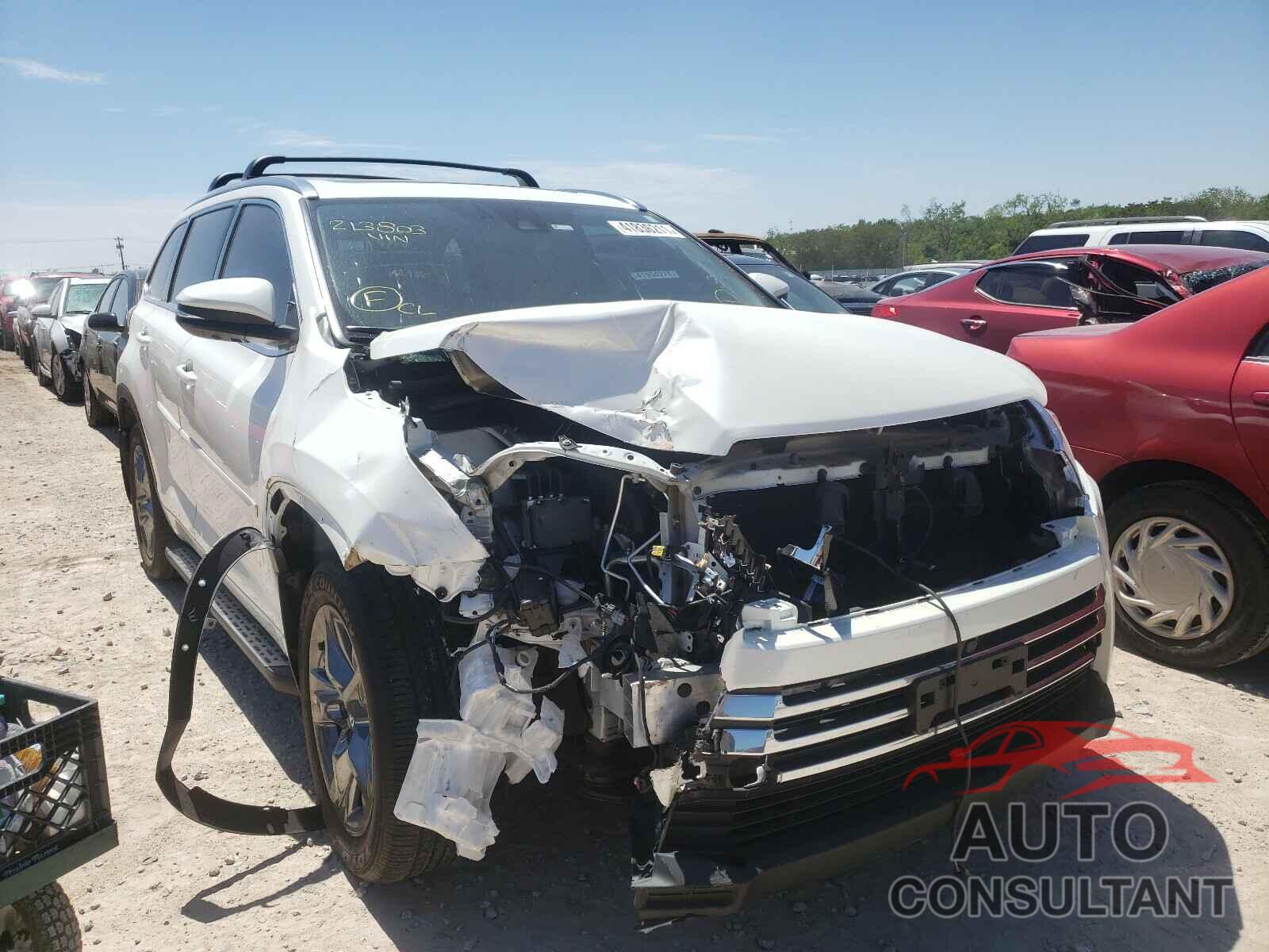 TOYOTA HIGHLANDER 2017 - 5TDYZRFH1HS213803