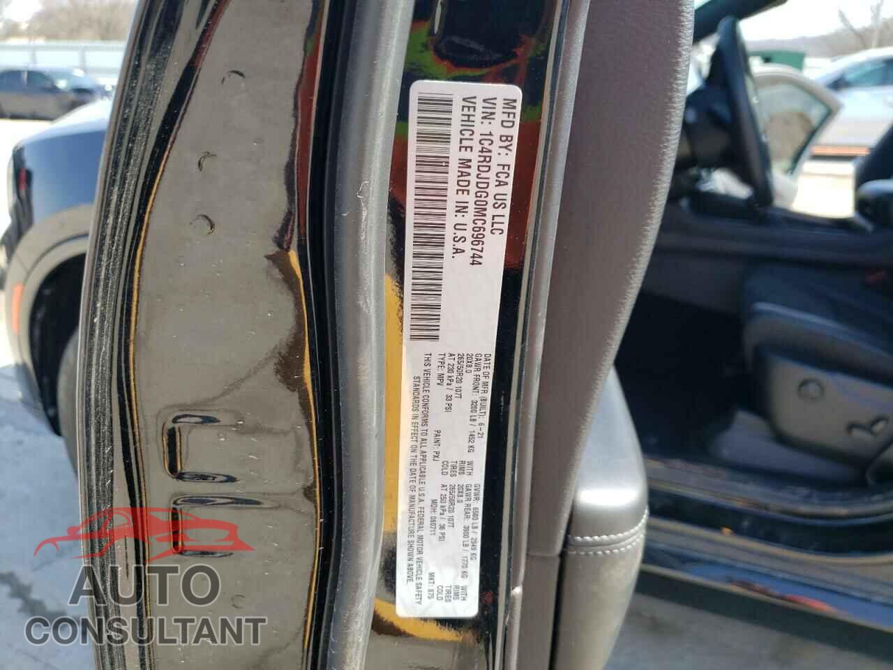 DODGE DURANGO 2021 - 1C4RDJDG0MC696744