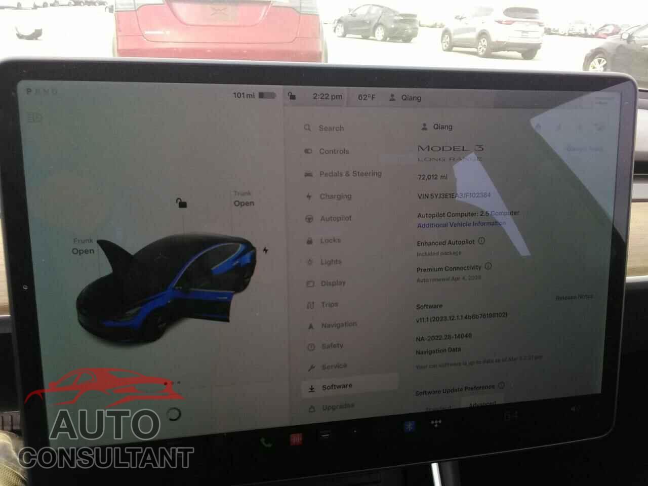 TESLA MODEL 3 2018 - 5YJ3E1EA3JF102384