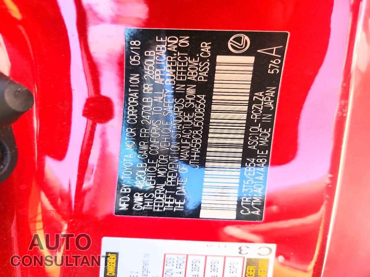 LEXUS RC300 2018 - JTHHA5BC8J5008564