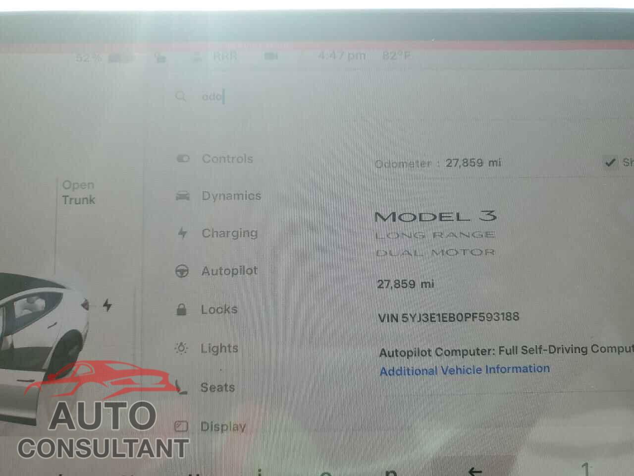 TESLA MODEL 3 2023 - 5YJ3E1EB0PF593188