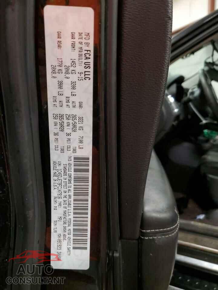 DODGE DURANGO 2015 - 1C4SDJET9FC147916