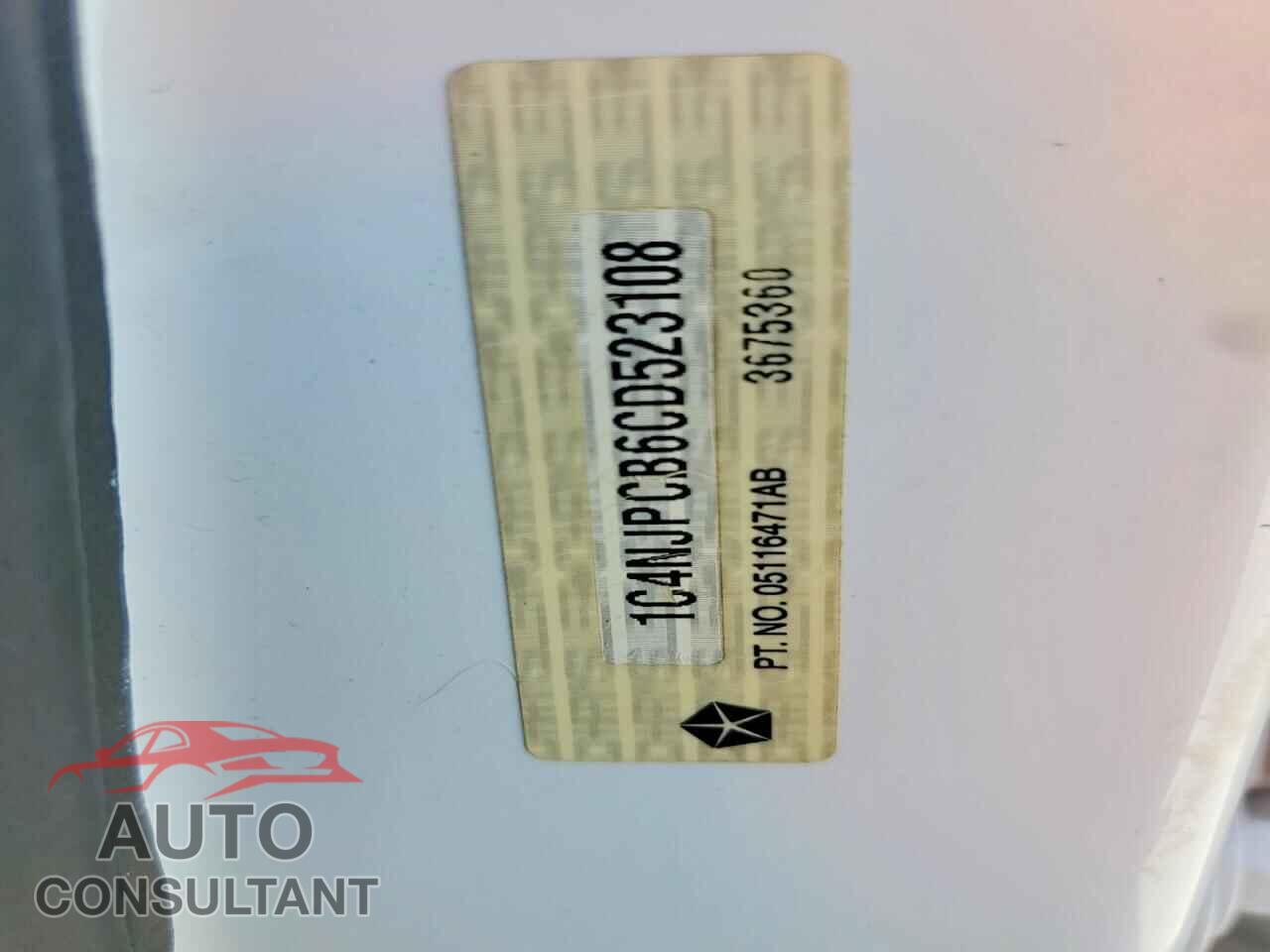 JEEP PATRIOT 2012 - 1C4NJPCB6CD523108