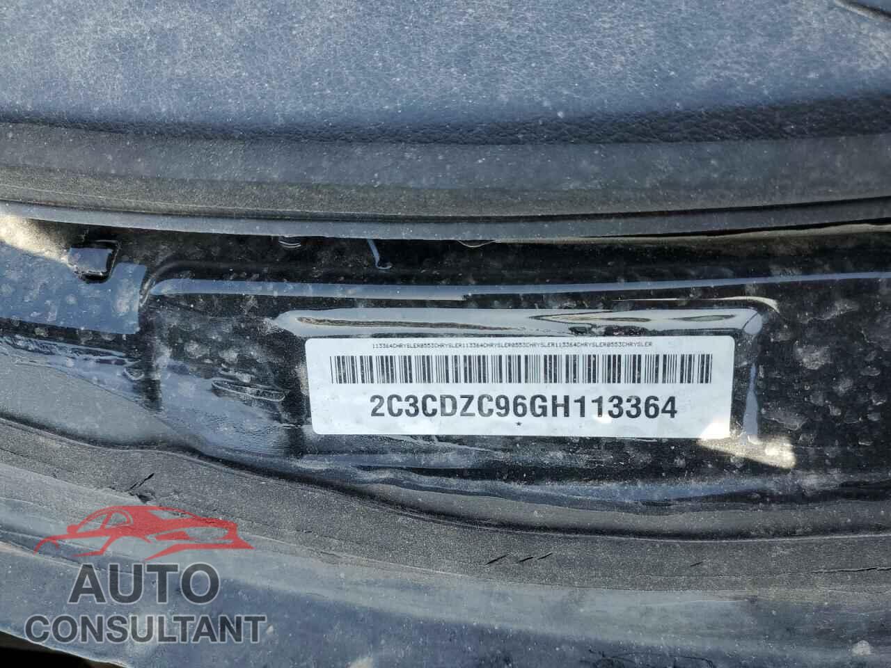DODGE CHALLENGER 2016 - 2C3CDZC96GH113364