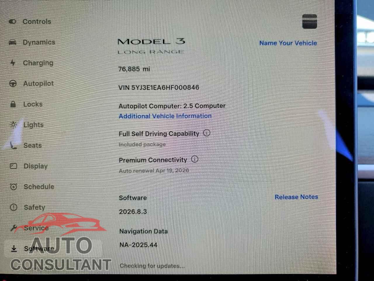TESLA MODEL 3 2017 - 5YJ3E1EA6HF000846