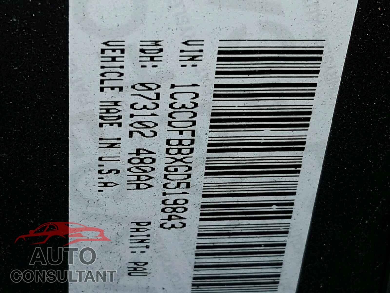 DODGE DART 2016 - 1C3CDFBBXGD519843