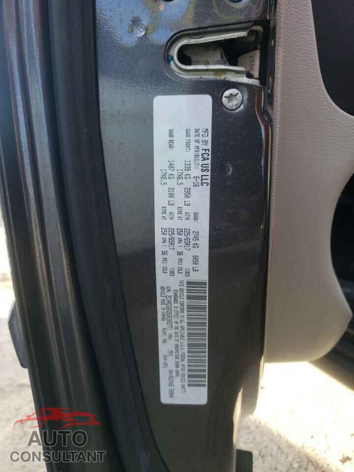 DODGE CARAVAN 2016 - 2C4RDGBG9GR382771
