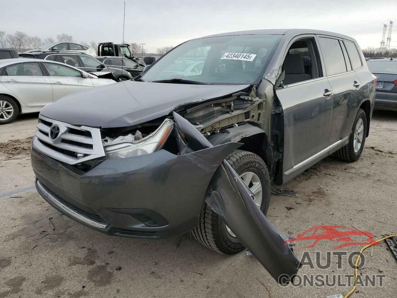 TOYOTA HIGHLANDER 2012 - 5TDZK3EH5CS055868