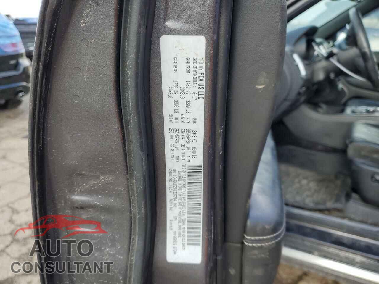 DODGE DURANGO 2017 - 1C4RDJEG5HC937704