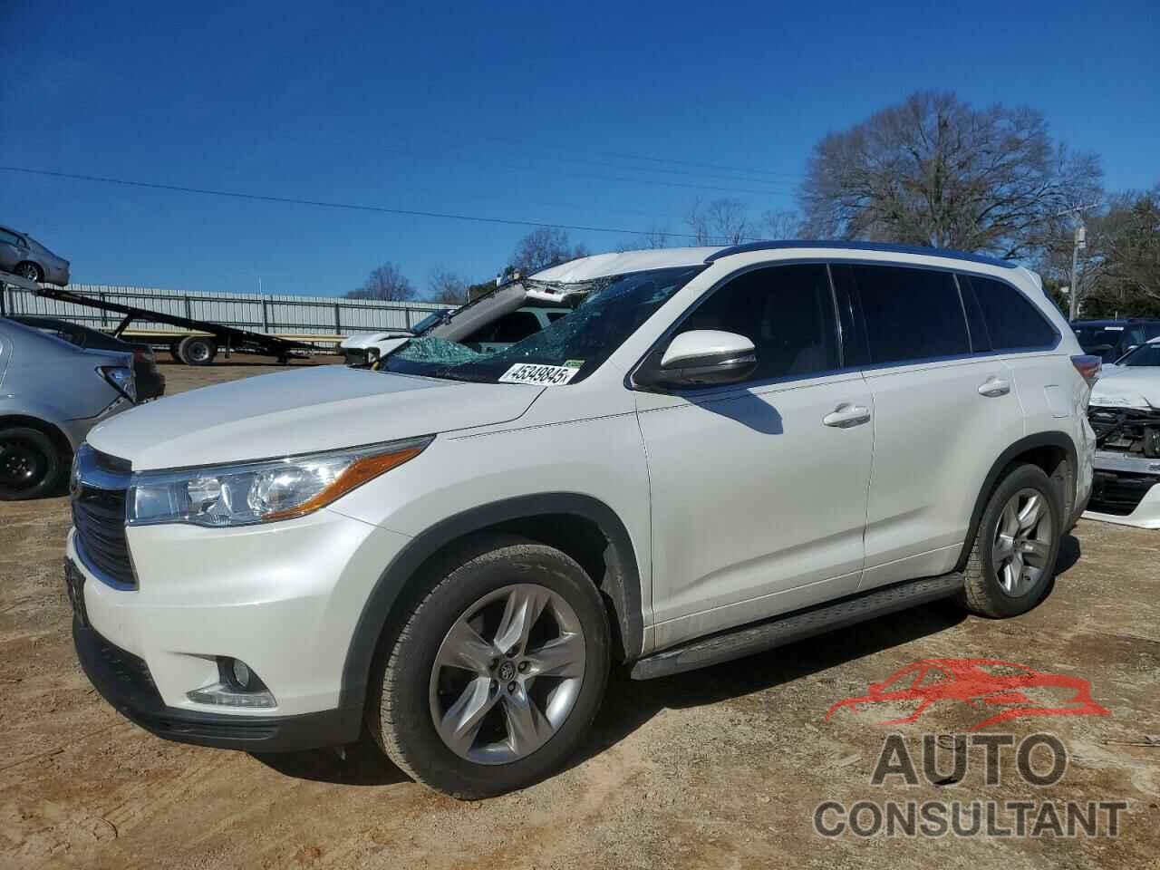 TOYOTA HIGHLANDER 2016 - 5TDYKRFH5GS185457