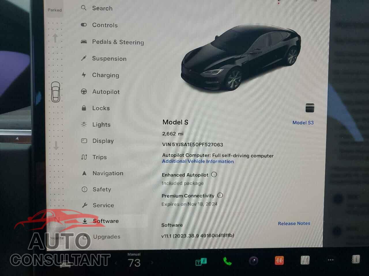 TESLA MODEL S 2023 - 5YJSA1E50PF527063