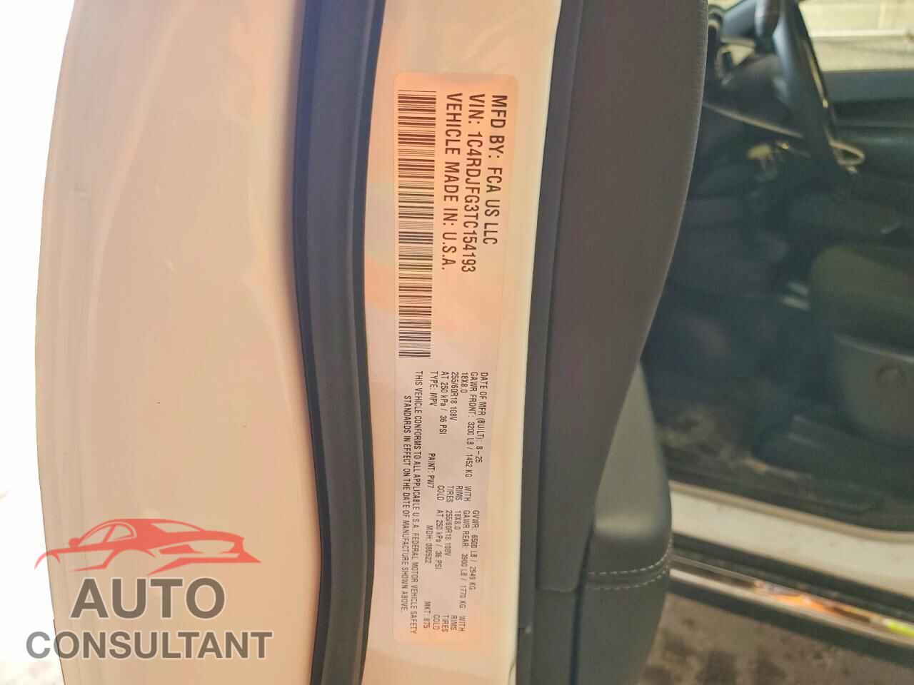 DODGE DURANGO 2026 - 1C4RDJFG3TC154193