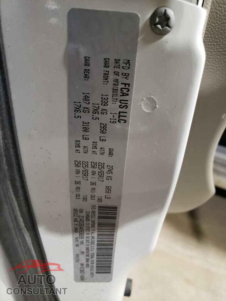 DODGE CARAVAN 2019 - 2C4RDGBG4KR638209