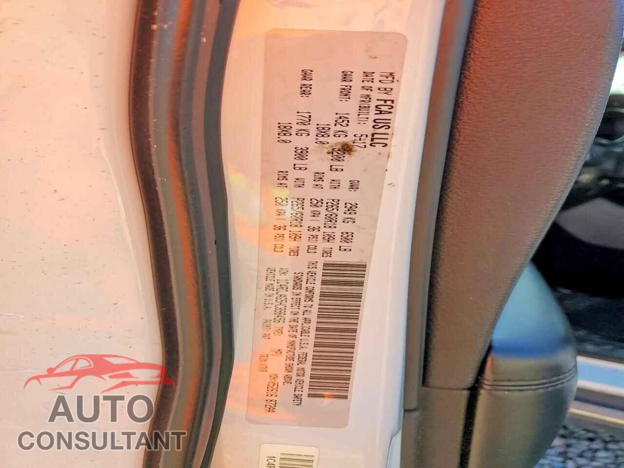DODGE DURANGO 2017 - 1C4RDJAG5HC898456