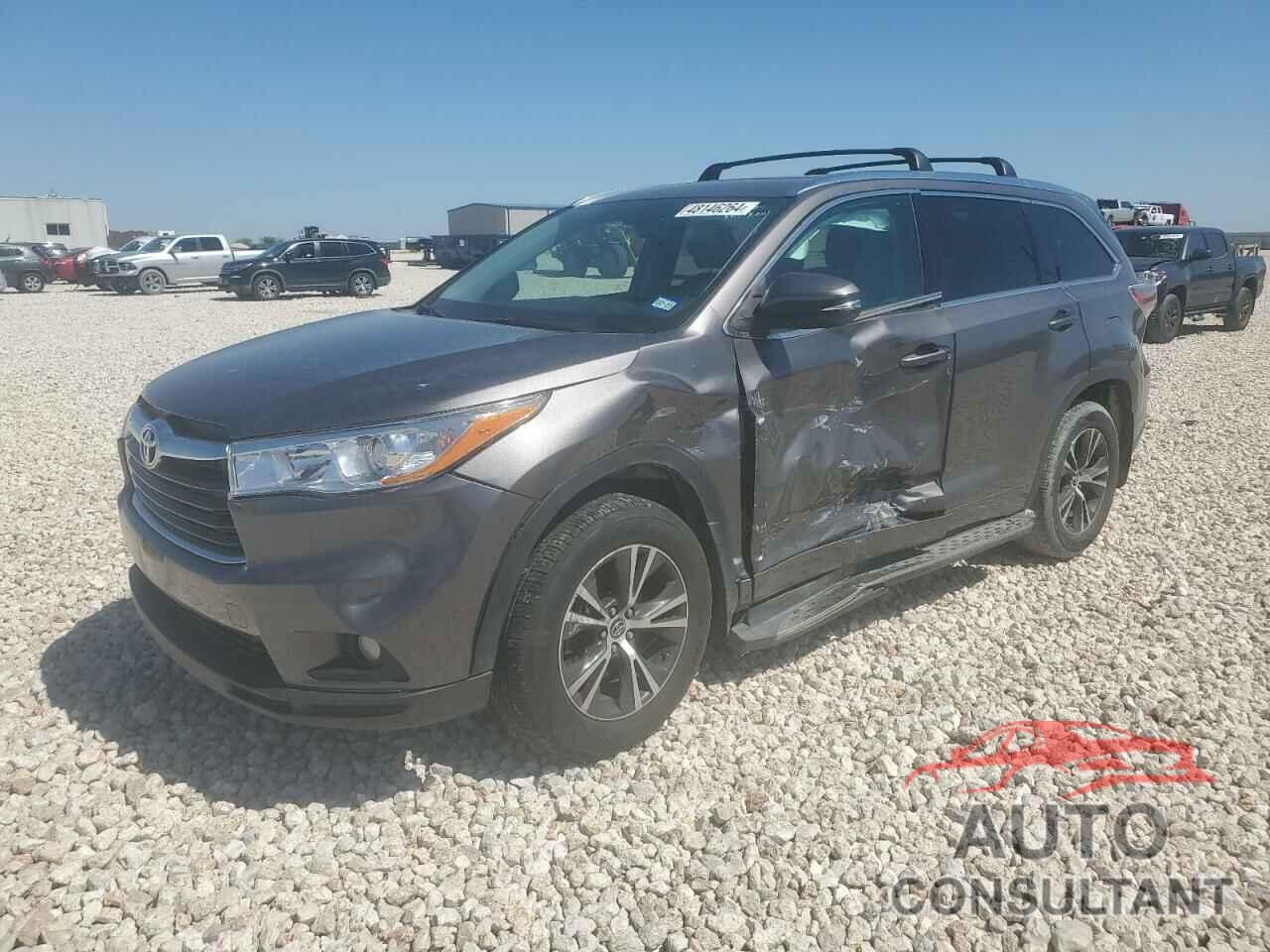 TOYOTA HIGHLANDER 2016 - 5TDKKRFH9GS156128