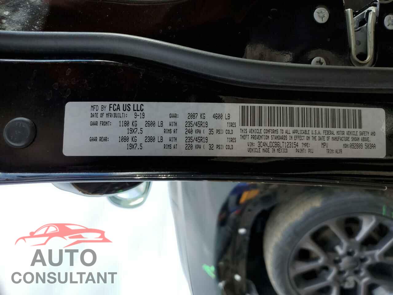 JEEP COMPASS 2020 - 3C4NJDCB6LT123154