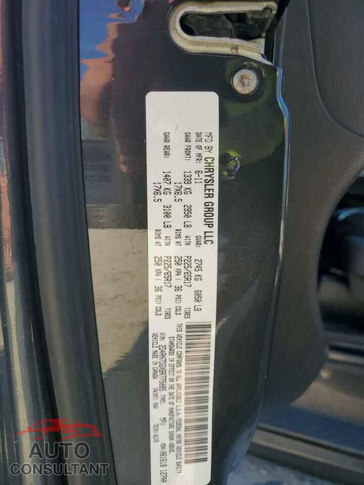 DODGE CARAVAN 2011 - 2D4RN7DGXBR775085