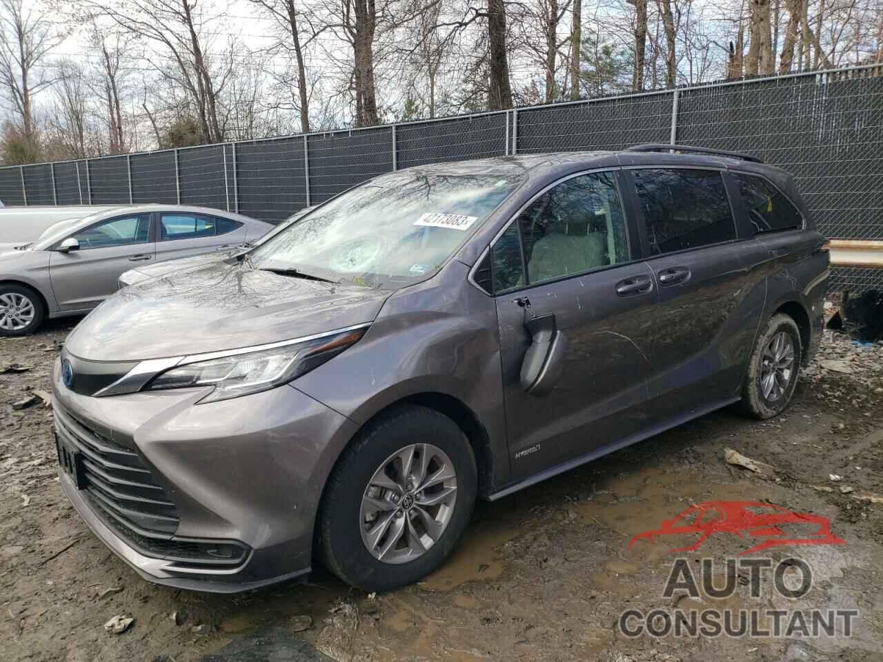 TOYOTA SIENNA 2021 - 5TDBRKEC8MS053819