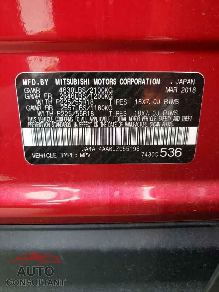 MITSUBISHI ECLIPSE 2018 - JA4AT4AA6JZ055196