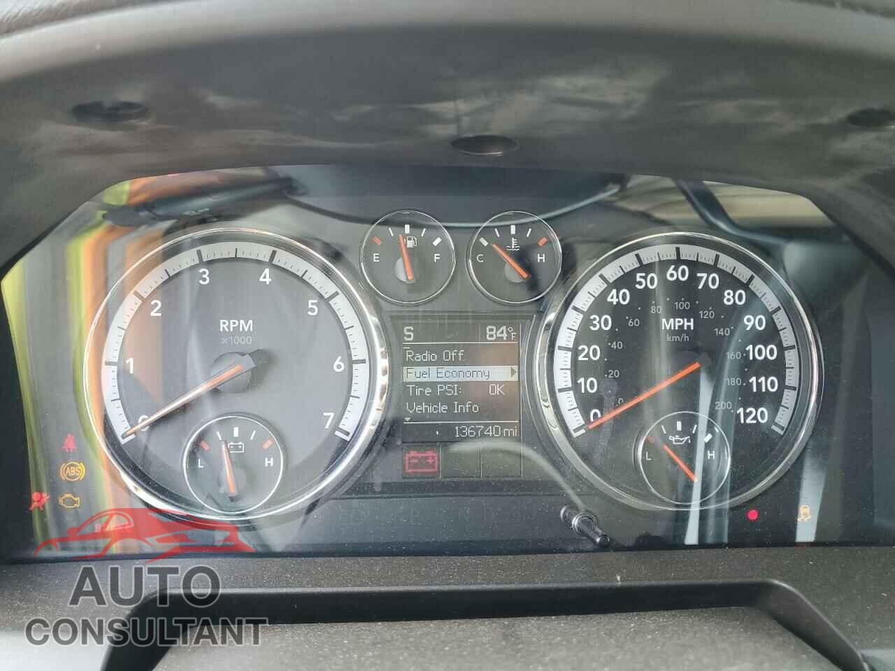 DODGE RAM 1500 2012 - 1C6RD6GT3CS268006